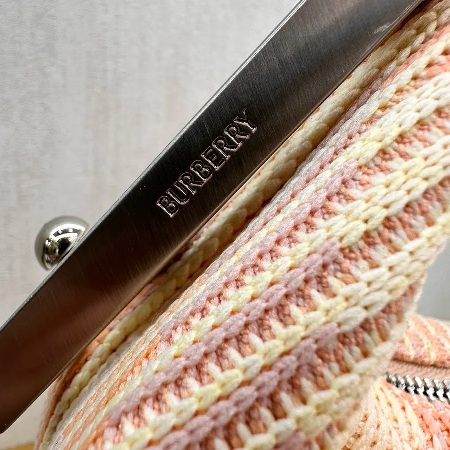 Burberry Grained Calfskin Folder Bag