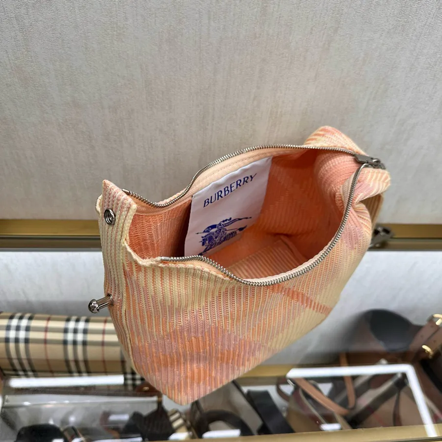 Burberry Grained Calfskin Folder Bag