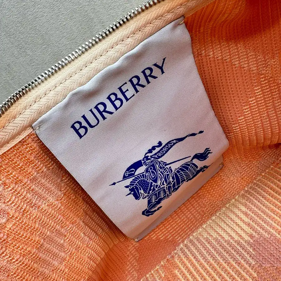 Burberry Grained Calfskin Folder Bag