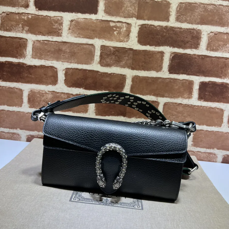 Coco Handle Bucket Bag with Grained Calfskin