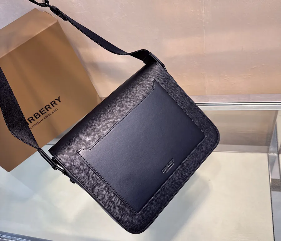 B House Mini Postman Bag with Grained Calfskin