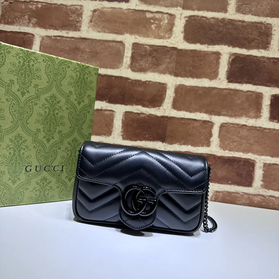 Gucci G 476433 Grained Calfskin Bucket Bag