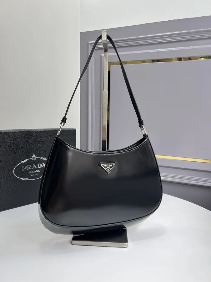 Cleo Shoulder Bag Vintage Style, Black