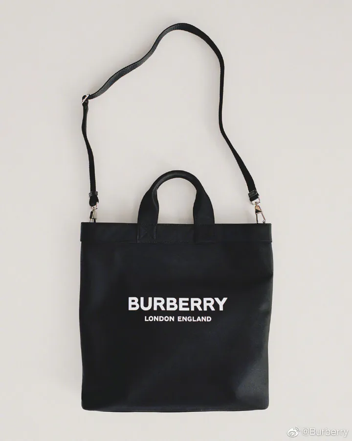 B Brand Tote Bag with Logo Embellishment