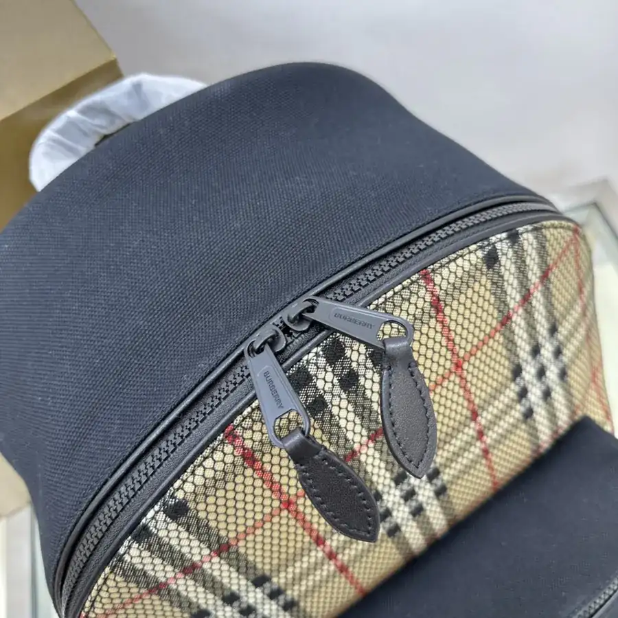 Burberry Double Shoulder Bag with Tartan Pattern