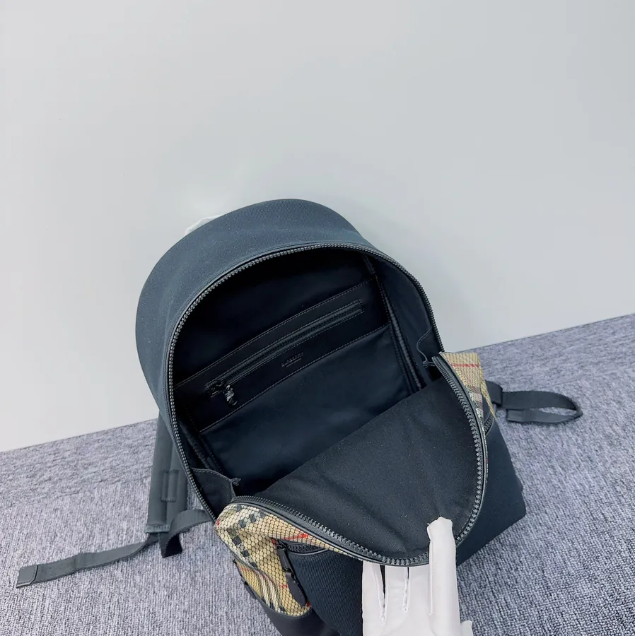 Burberry Double Shoulder Bag with Tartan Pattern