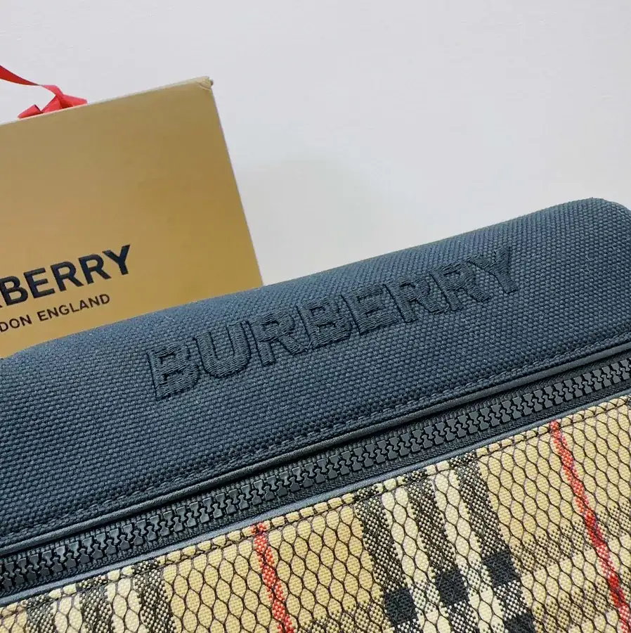 Burberry Bucket Bag with Brand Logo Embroidery
