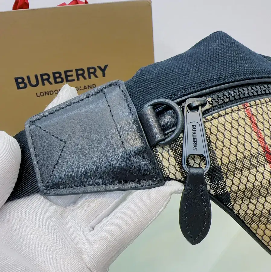 Burberry Bucket Bag with Brand Logo Embroidery