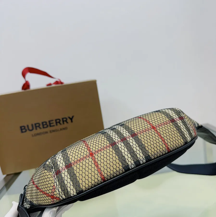 Burberry Bucket Bag with Brand Logo Embroidery