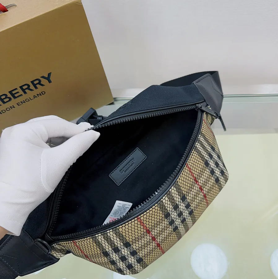 Burberry Bucket Bag with Brand Logo Embroidery