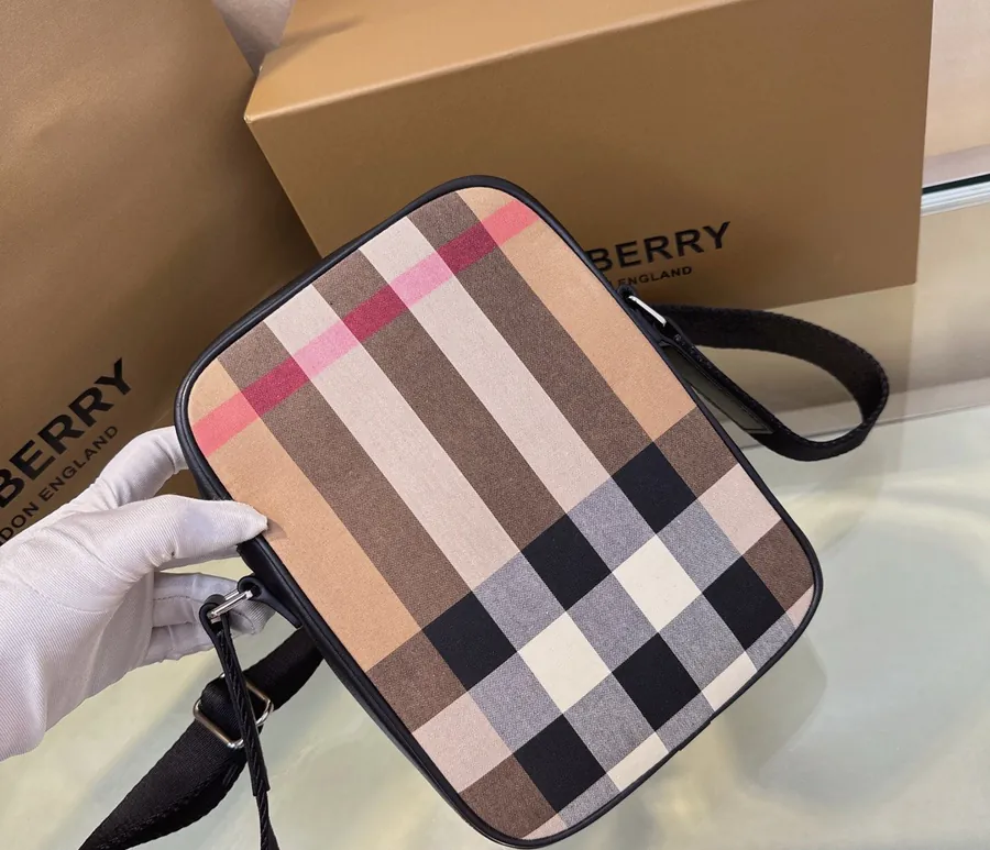 B London Vintage Check Bucket Bag