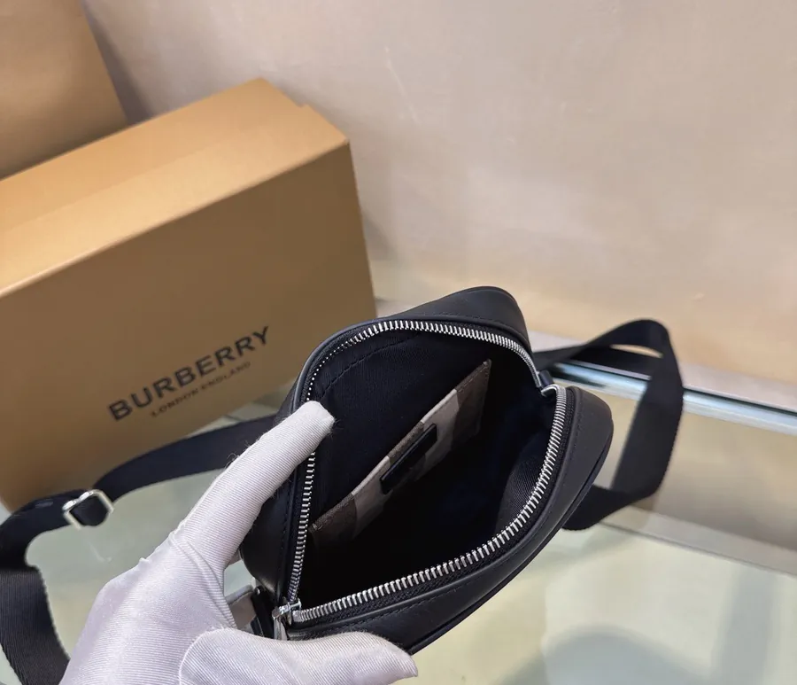B London Vintage Check Bucket Bag