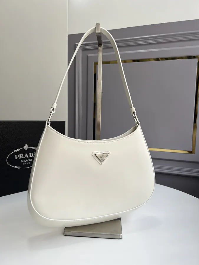 Cleo Vintage Shoulder Bag White