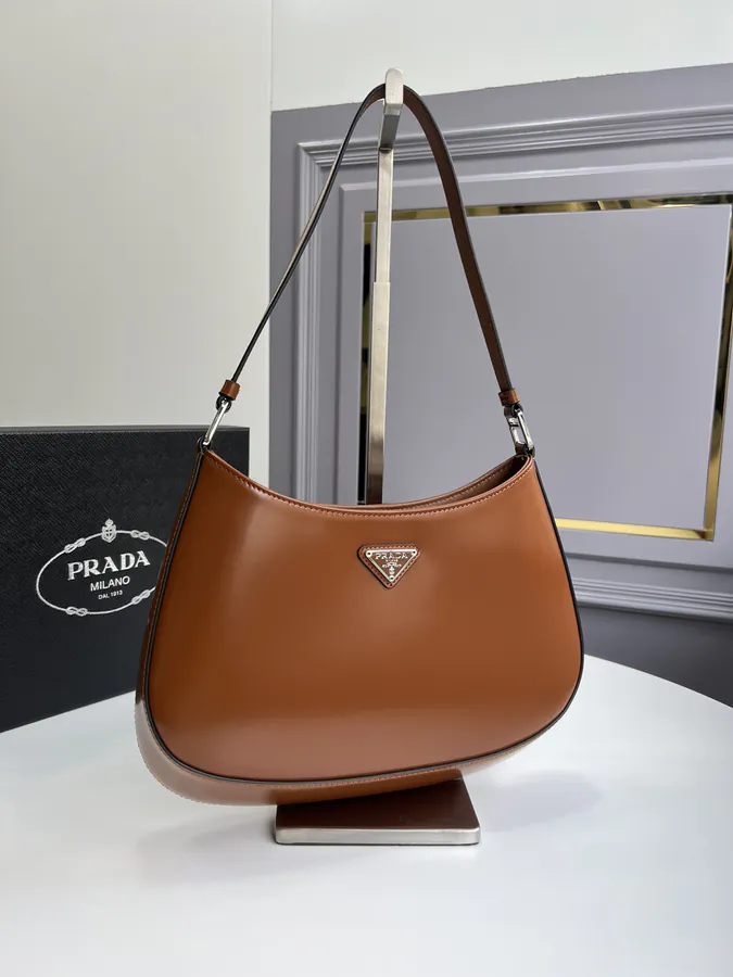 Cleo Shoulder Bag Vintage Style, Brown