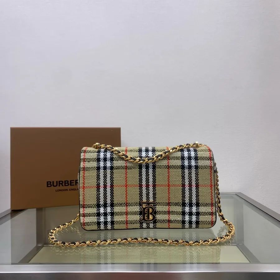 P500 Lola Series Vintage Plaid Bucket Bag