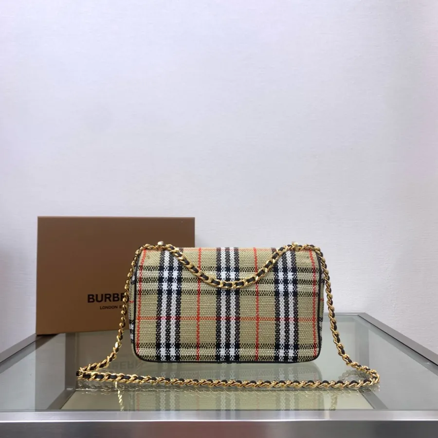 P500 Lola Series Vintage Plaid Bucket Bag