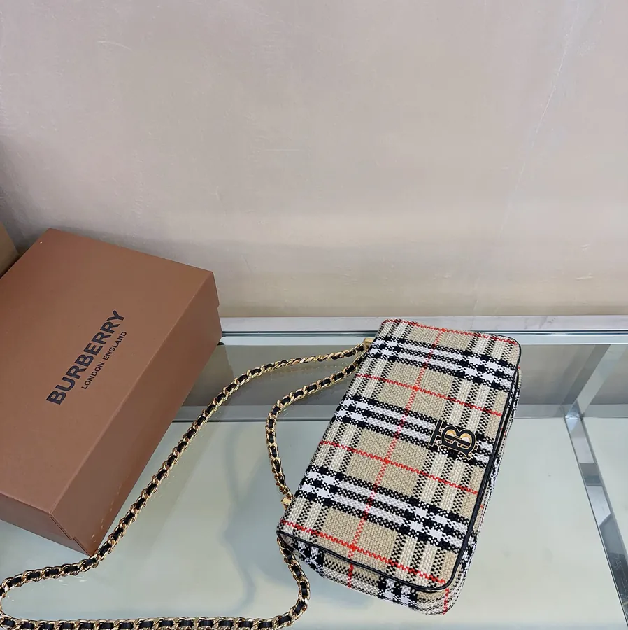 P500 Lola Series Vintage Plaid Bucket Bag