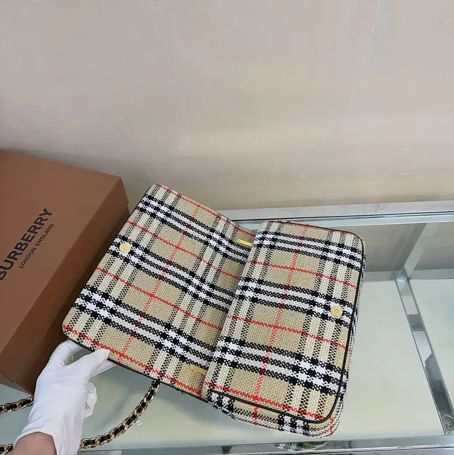 P500 Lola Series Vintage Plaid Bucket Bag