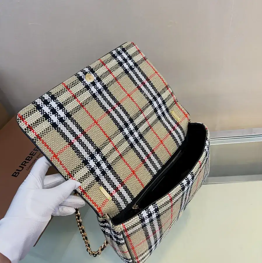 P500 Lola Series Vintage Plaid Bucket Bag