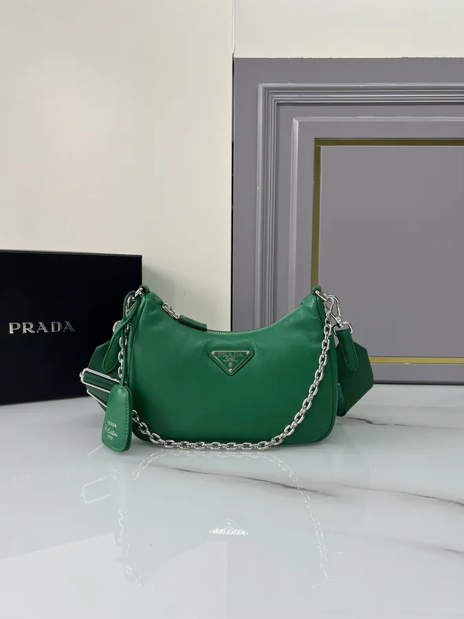 P720 Tri Compartment Soft Sheepskin Crossbody Bag