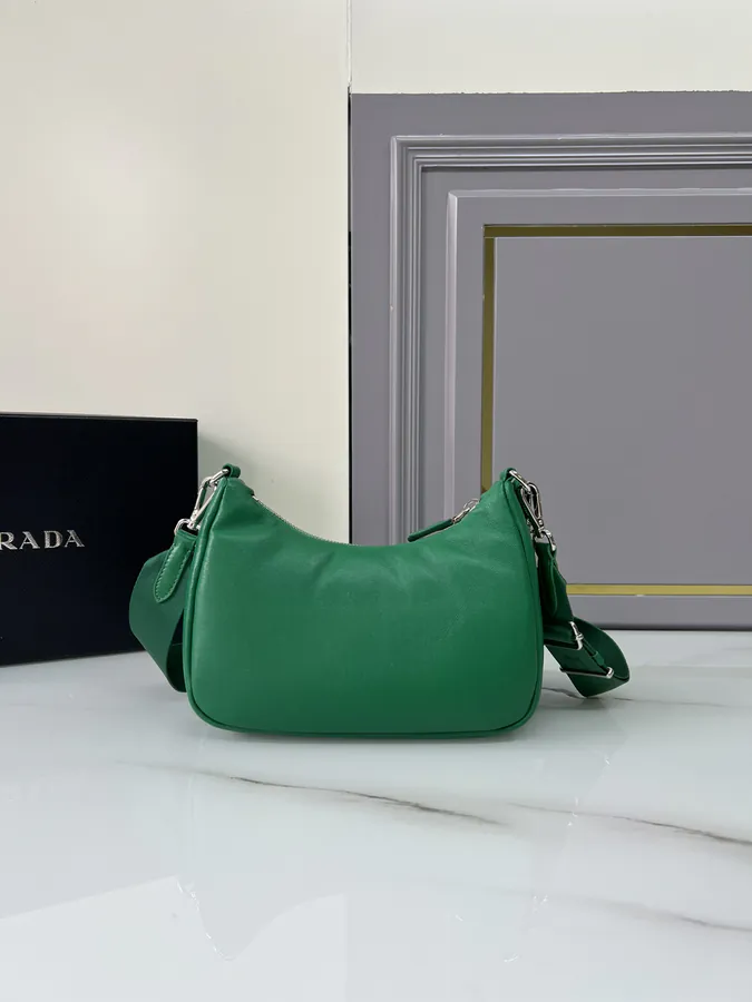 P720 Tri Compartment Soft Sheepskin Crossbody Bag
