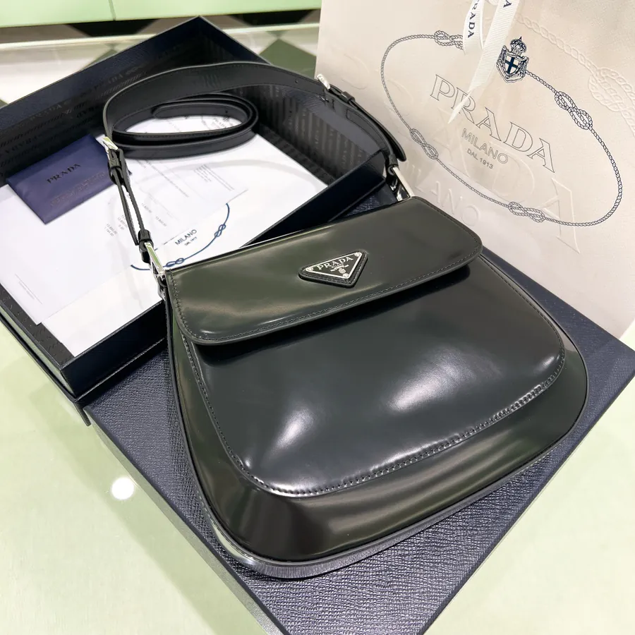 Cleo Light Smooth Calfskin Crossbody Bag 1BD303