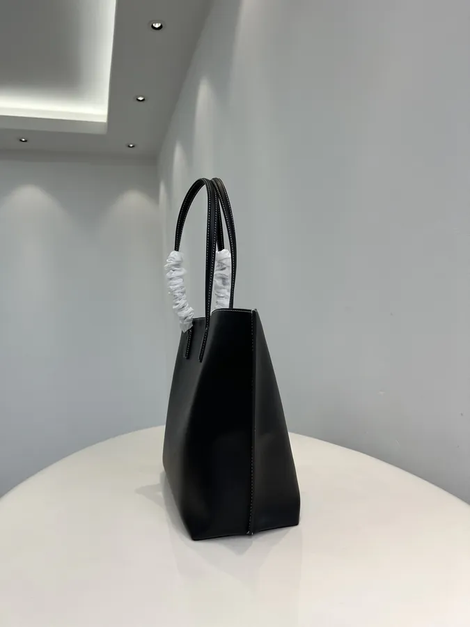 Thomas Burberry Original Bucket Bag with Gold Logo
