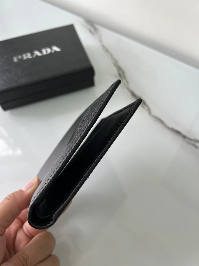 Top Original Saffiano Leather Wallet with 8 Card Slots