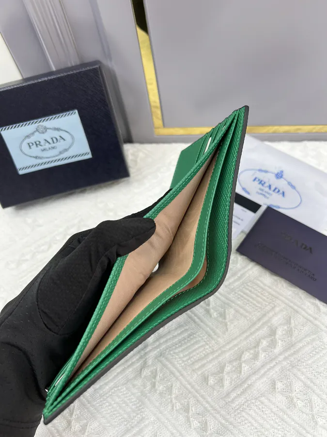 Top Original Saffiano Leather Wallet with 8 Card Slots