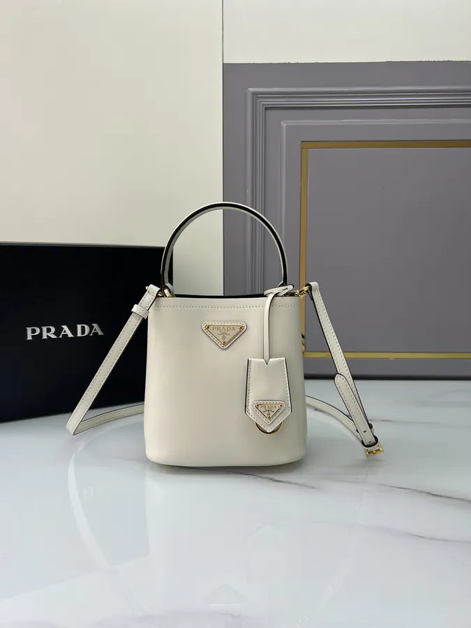 Prada Panier Handbag with RemovableView Strap