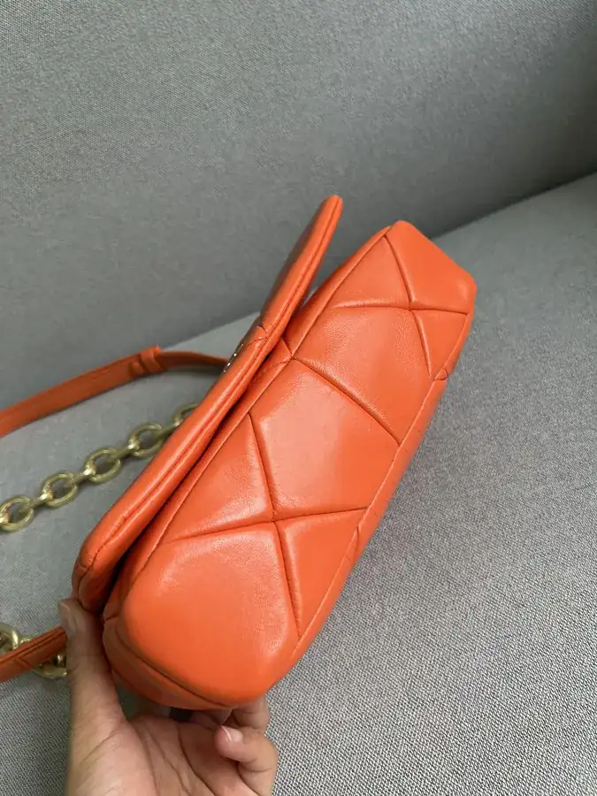 System Soft Leather Crossbody Bag with Triangular Embroidery