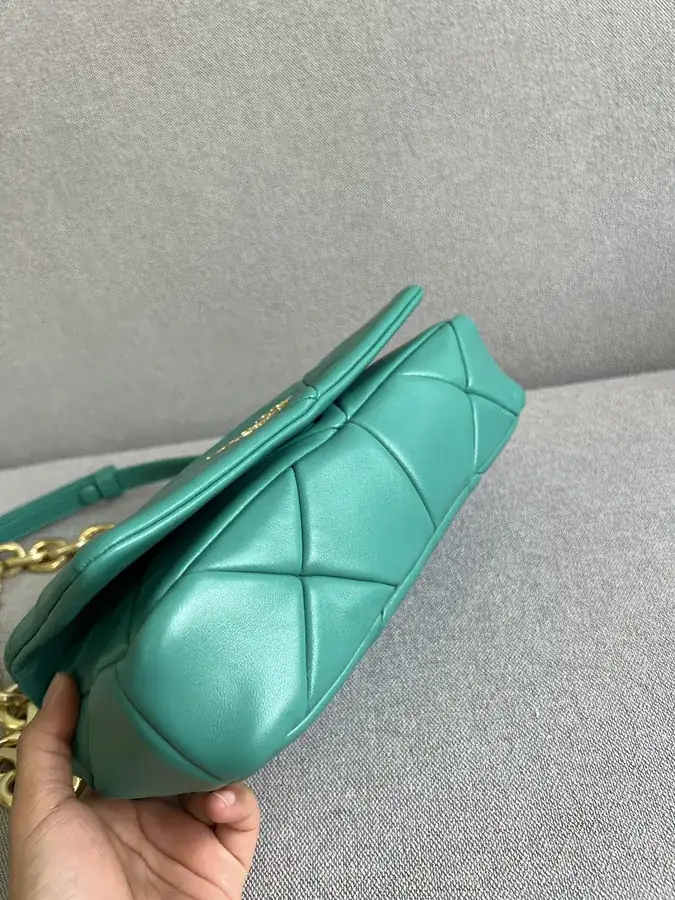 System Soft Leather Crossbody Bag with Triangular Pattern