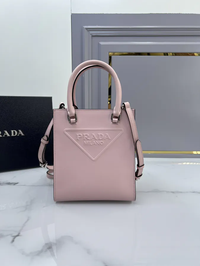 P650 Mini Tote Bag in 1ba333 Grained Calfskin