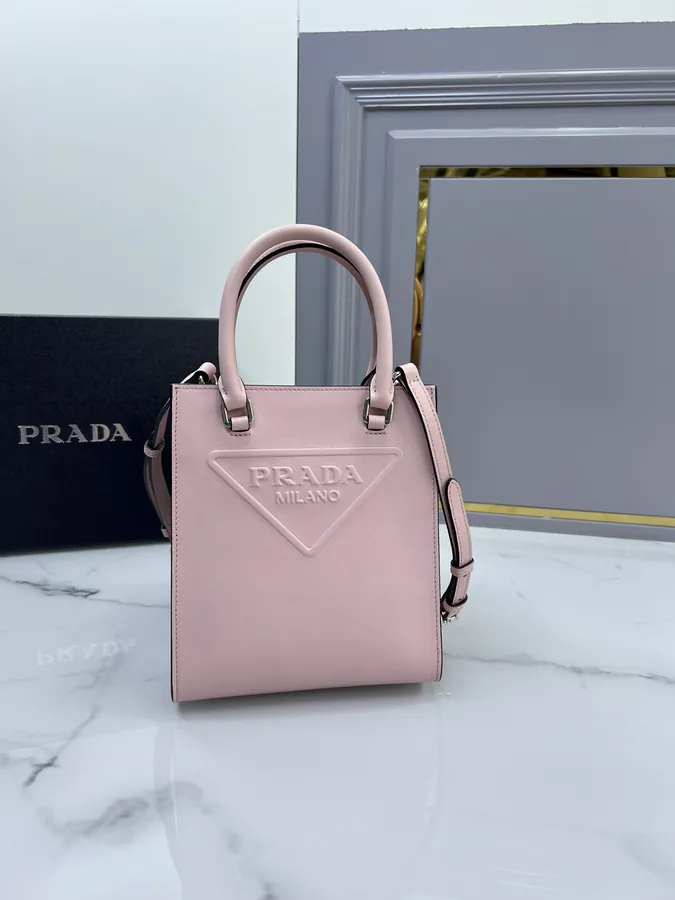 P650 Mini Tote Bag in 1ba333 Grained Calfskin