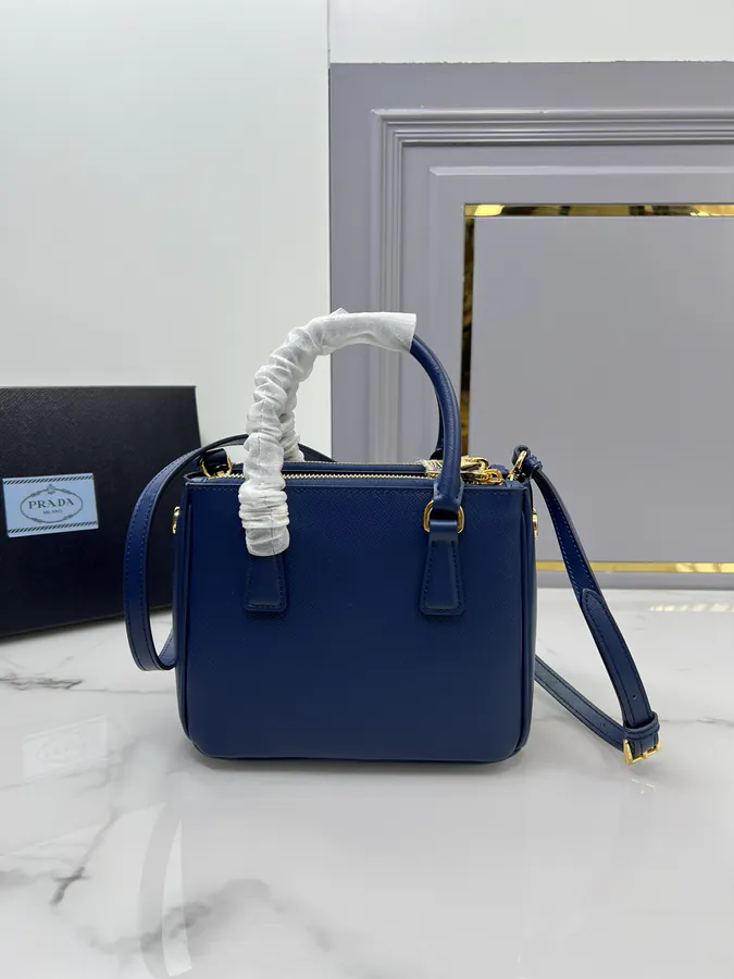 P750 P Mini Killer Bag Galleria Handbag with Saffiano Leather and Detachable Strap