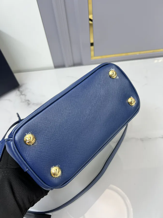 P750 P Mini Killer Bag Galleria Handbag with Saffiano Leather and Detachable Strap