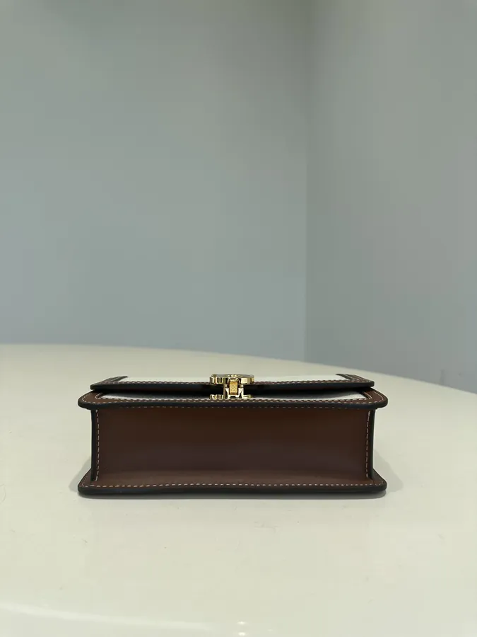 Thomas Burberry Tote Bag with Calfskin Trim