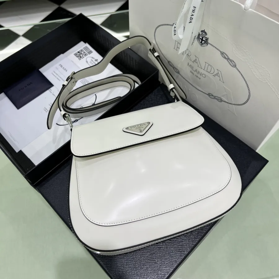 Cleo Light Smooth Calfskin Crossbody Bag 1BD303