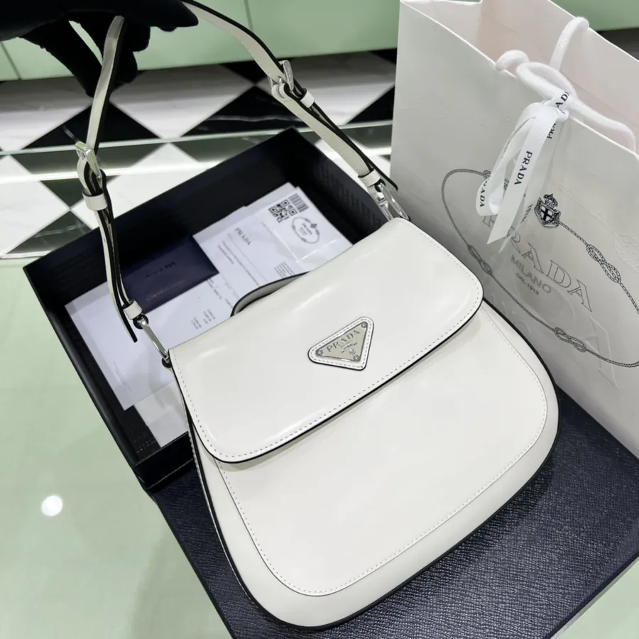 Cleo Light Smooth Calfskin Crossbody Bag 1BD303