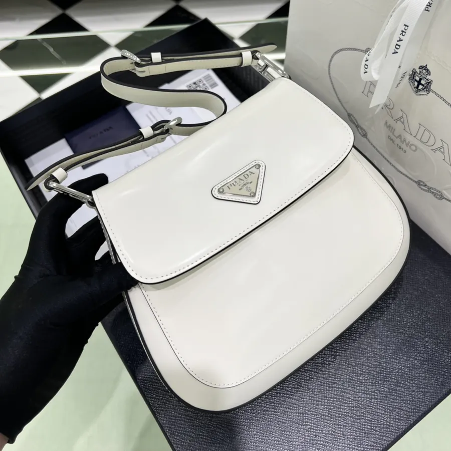 Cleo Light Smooth Calfskin Crossbody Bag 1BD303
