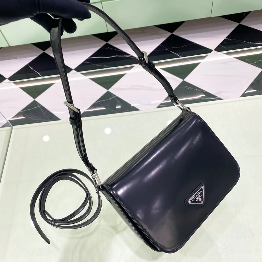 Cleo Series New Launch Glossy Calfskin Flip Top Crossbody Bag