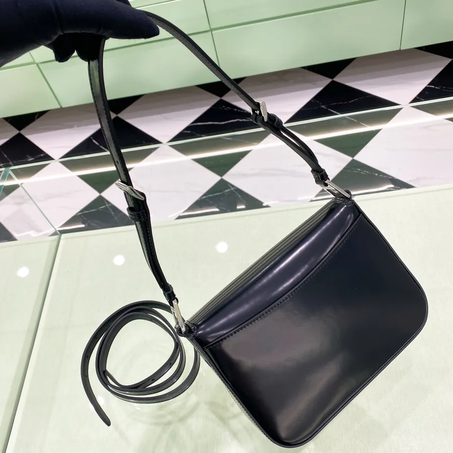 Cleo Series New Launch Glossy Calfskin Flip Top Crossbody Bag