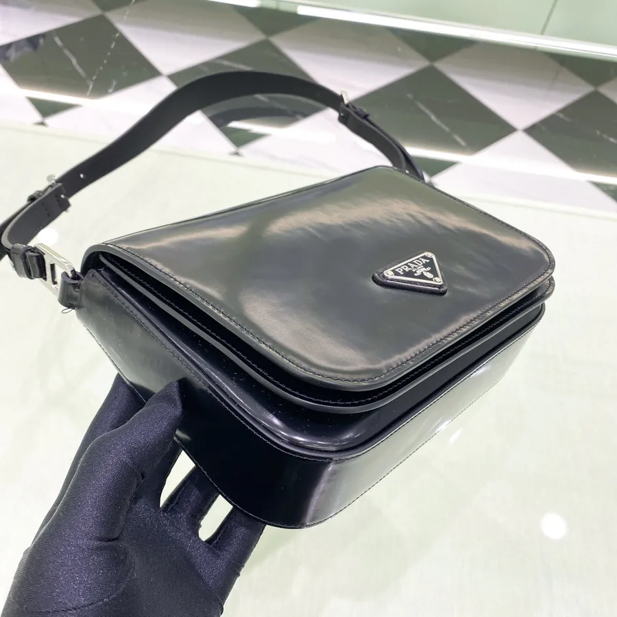 Cleo Series New Launch Glossy Calfskin Flip Top Crossbody Bag
