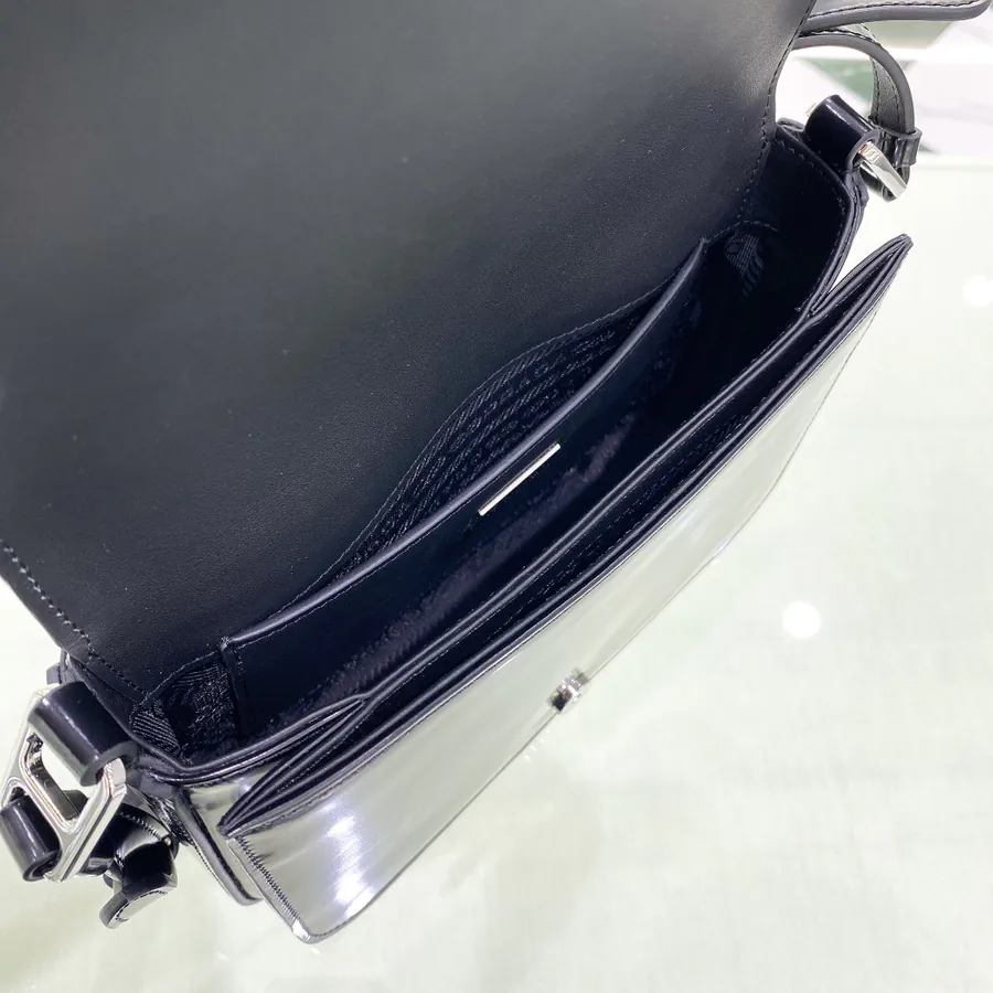 Cleo Series New Launch Glossy Calfskin Flip Top Crossbody Bag