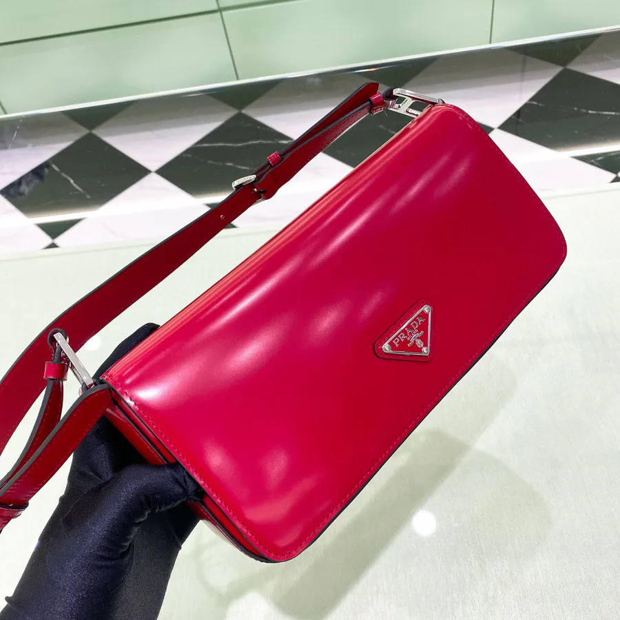 Cleo Series New Launch Glossy Calfskin Flip Top Crossbody Bag
