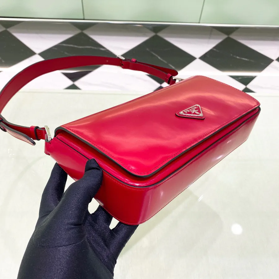 Cleo Series New Launch Glossy Calfskin Flip Top Crossbody Bag