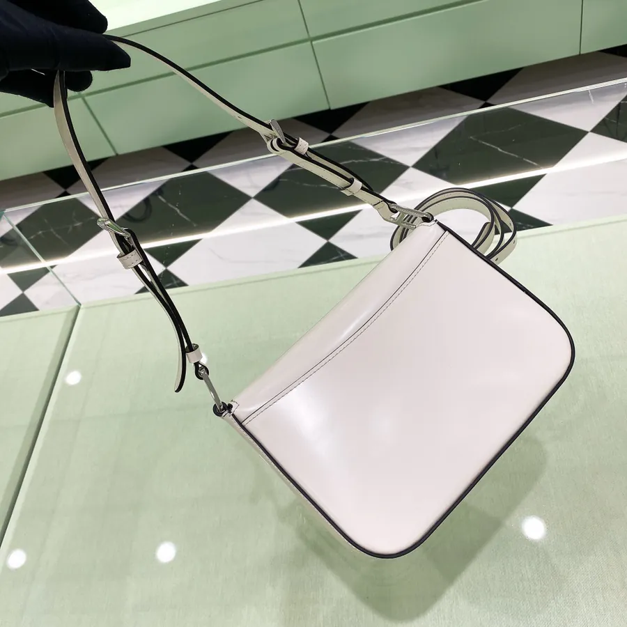 Cleo Series New Launch Glossy Calfskin Flip Top Crossbody Bag