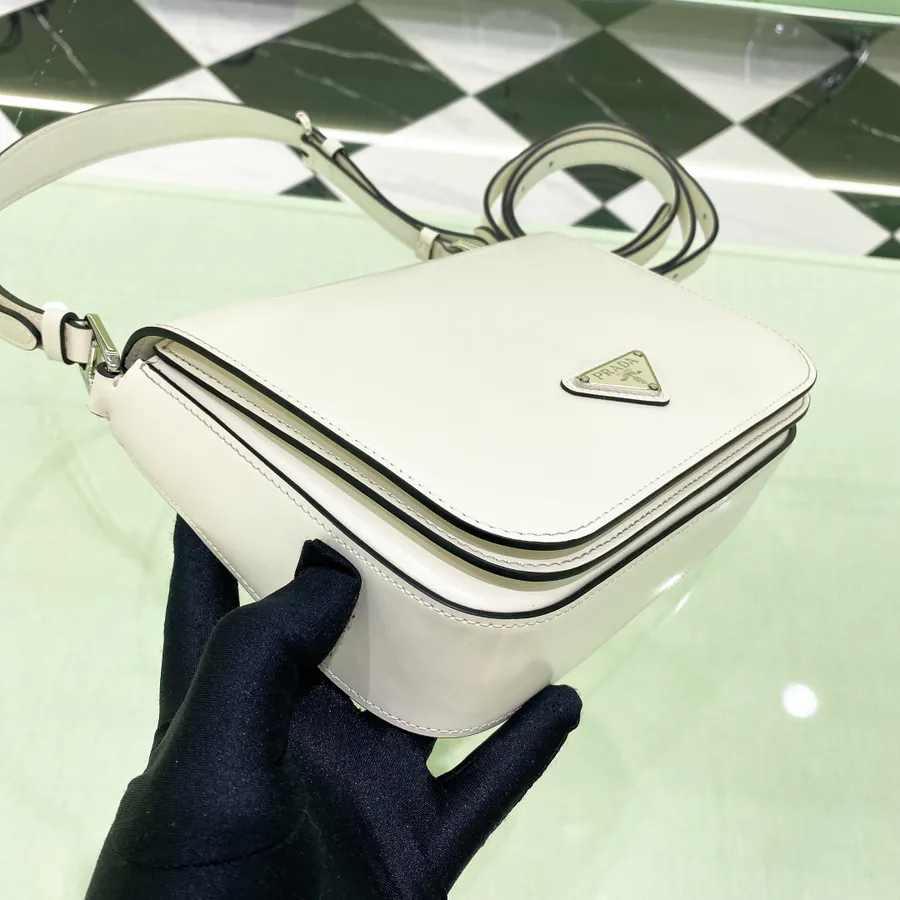 Cleo Series New Launch Glossy Calfskin Flip Top Crossbody Bag