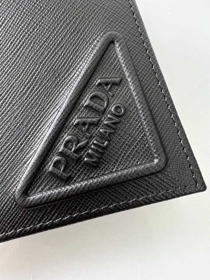 Top Original Saffiano Leather Mini Wallet with 8 Card Slots