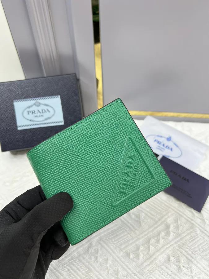 Top Original Saffiano Leather Wallet with 8 Card Slots